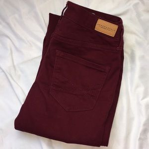 Maroon Aeropostale jeggings